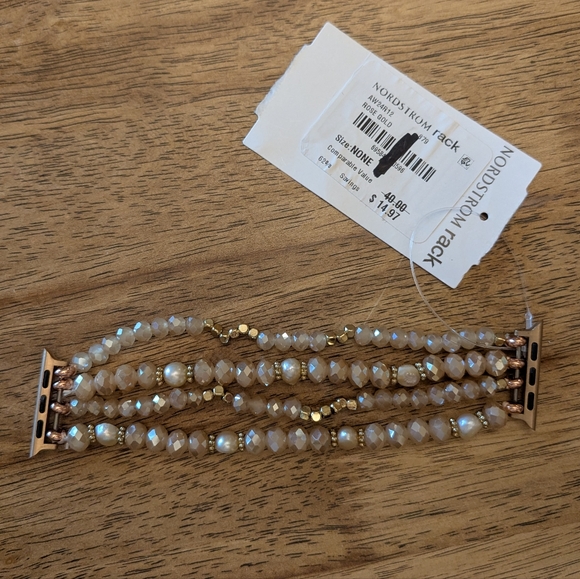 NWT! Posh Tech Demi Beaded Bracelet Band for Apple Watch - Picture 1 of 9